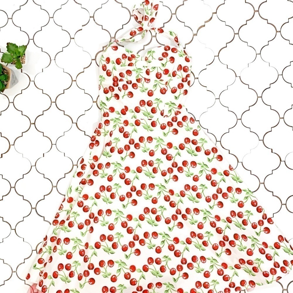 ❄️Ruby Rox cherry print swing dress